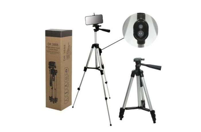 Штатив Трипод TRIPOD Телефони Камери Фотоапарата з Bluetooth Кнопкою DK-3888