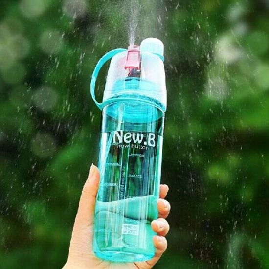 Спортивна пляшка для води з розпилювачем New B blue