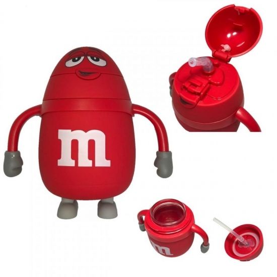 Термос дитячий з трубочкою M&Ms (Червоний)