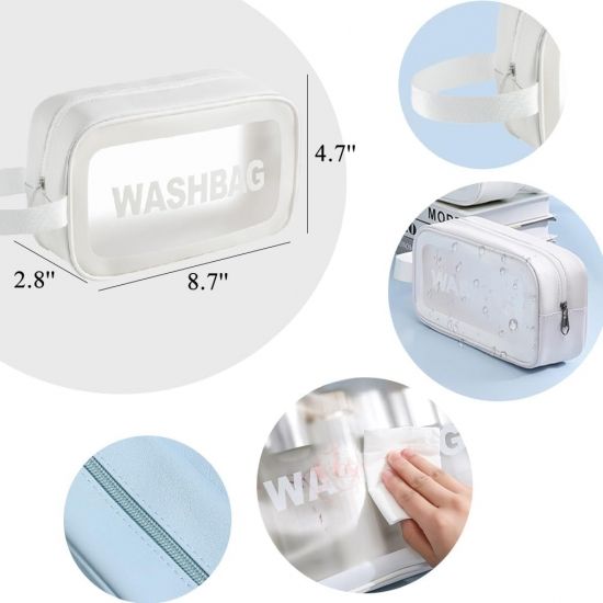 Прозора сумка-косметичка Washbag White 20см