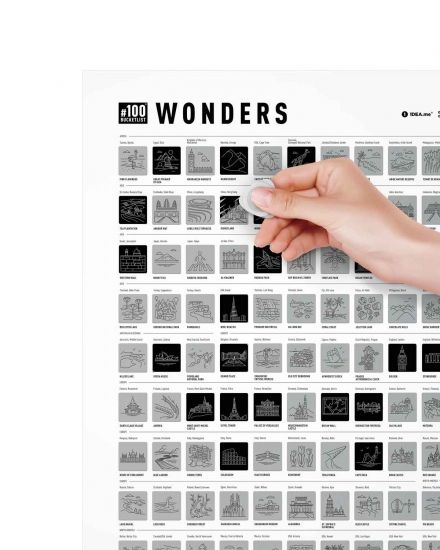 Скретч постер 100 справ Wonders