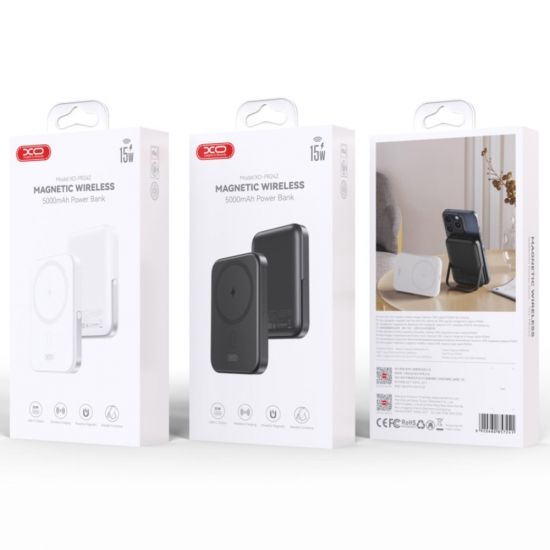 Внешний аккумулятор XO MagSafe Battery Pack 5000Mah Black