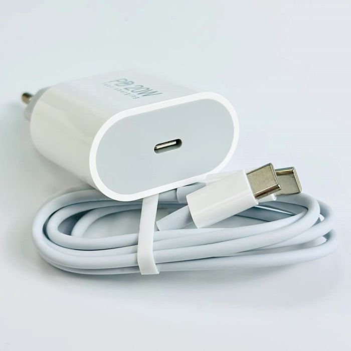 Зарядний пристрій USB-C блок живлення 20W з кабелем Type-C Type-C
