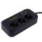 Сетевой фильтр-удлинитель 3 розетки 4USB и Type-C Port 3m Black