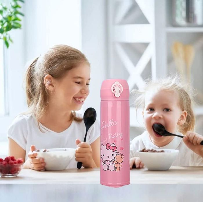 Термос із клапаном та напувалкою Hello Kitty
