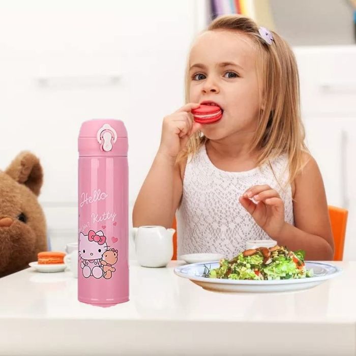 Термос із клапаном та напувалкою Hello Kitty