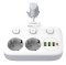 Універсальний мережевий подовжувач Power Socket 2 розетки + 3USB + Type-C, 2500W