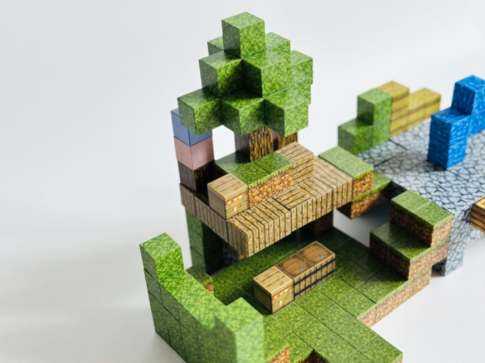 Магнітний конструктор Minecraft Forest на 216 кубиків