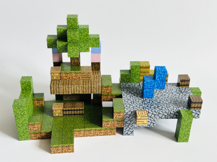 Магнітний конструктор Minecraft Forest на 216 кубиків