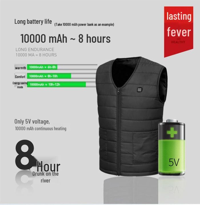 Теплий жилет з підігрівом від USB унісекс розмір XXL