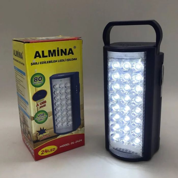 Ліхтар кемпінговий переносний з павербанком Almina 2606l