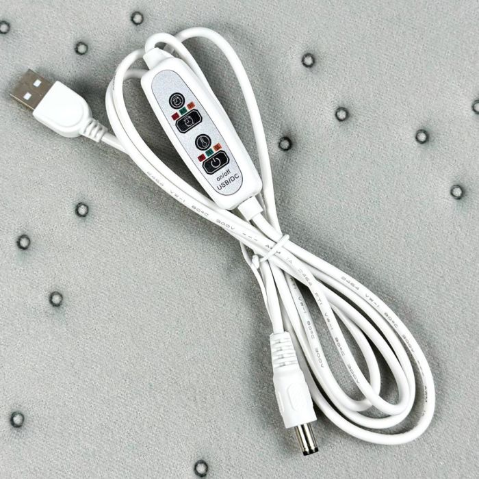 Usb подушка з підігрівом на стілець або крісло в автомобіль 3 режими 45см з таймером відключення
