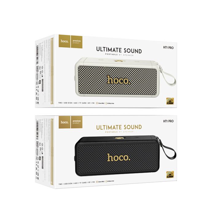 Портативна Bluetooth колонка HOCO HT1 Pro 16W – бездротова акустика з потужним басом, TWS, USB, TF, FM, IPX4