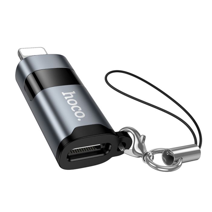 OTG HOCO UA44 Lightning (male) → Type-C (female) — адаптер для iPhone та USB-C пристроїв