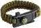 Браслет виживання 5 в 1 PARACORD (Alop) пряжка, що застібається, фіксує браслет на руці, що містить зазубрений міні-ніж свисток і кремінь з магнієм
