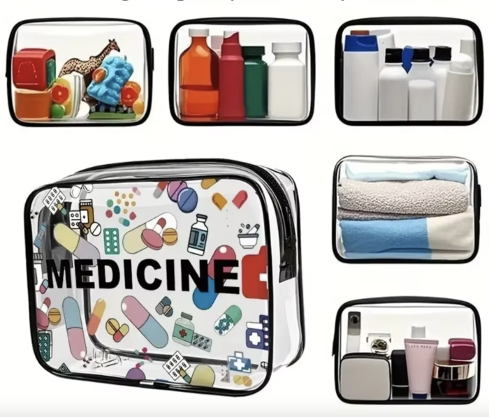 Прозора сумка-аптечка travel 20см medicine