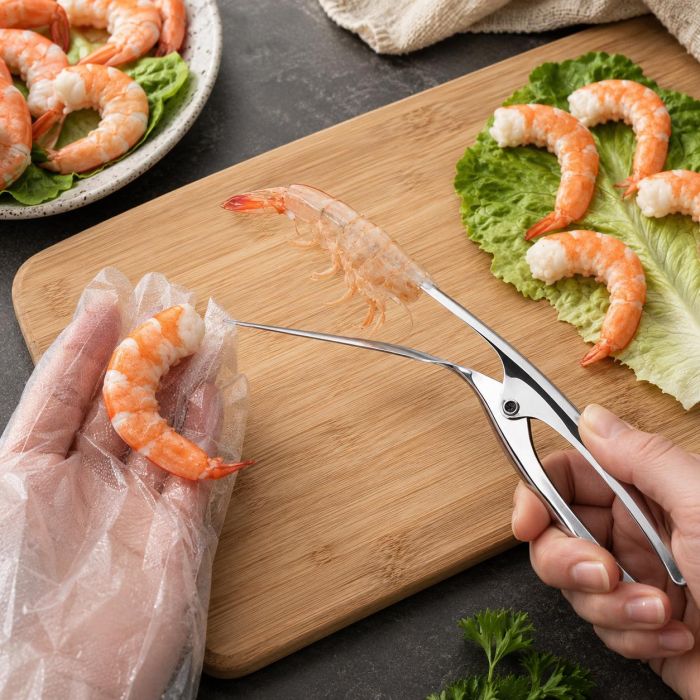 Ніж для очищення креветок, кухонний інструмент для чищення морепродуктів
