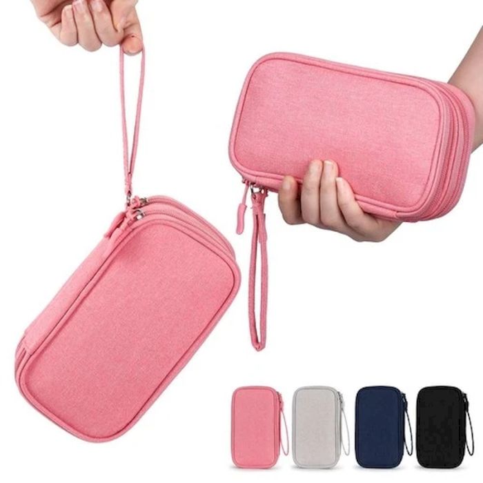 Органайзер чохол Mini Bag для гаджетів та зарядних пристроїв Pink