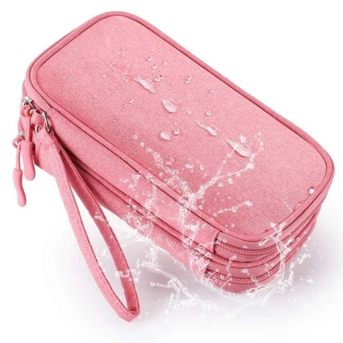 Органайзер чохол Mini Bag для гаджетів та зарядних пристроїв Pink