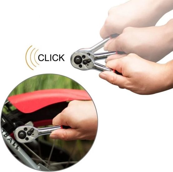 Універсальний торцевий гайковий ключ із тріскачкою на 10 насадок