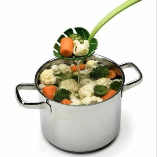 Ложка шумовка Листок Jungle Spoon для спагетти и салатов