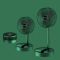 Складаний вентилятор аккумуляторний на ніжці Telescopic Folding Fan з USB зарядкою Green