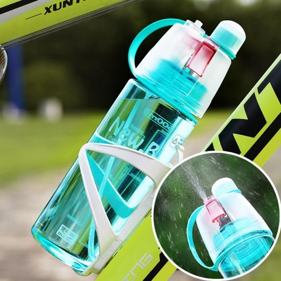 Спортивна пляшка для води з розпилювачем New B blue