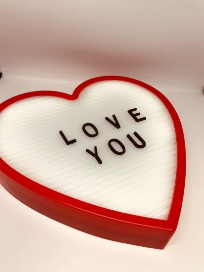 Нічник світильник Серце Light up message board з посланням
