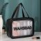 Прозрачная сумка-косметичка Washbag Big Black 30 см