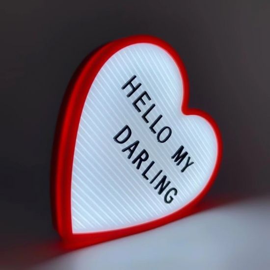 Нічник світильник Серце Light up message board з посланням