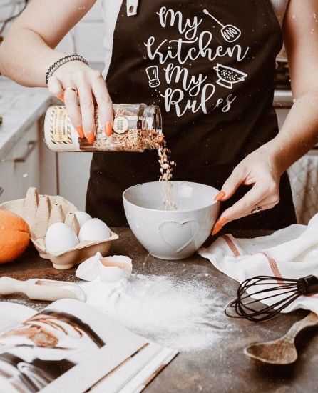 Фартух My Kitchen My Rules (Чорний)