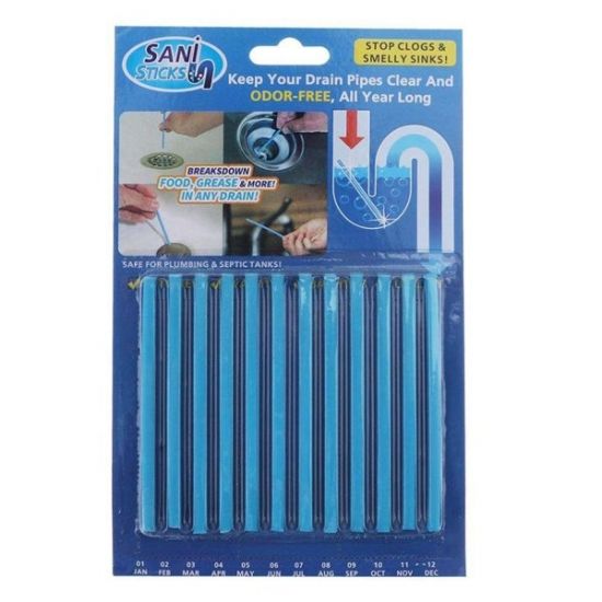 Палички від засорів раковини та ванни Sani Sticks 12 шт