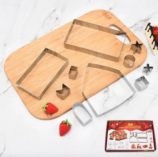 Набір форм для пряничного будиночка 3D cookie cutter set