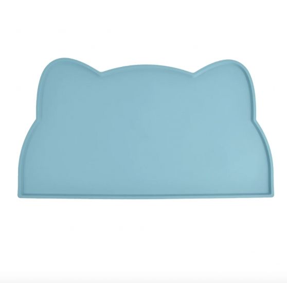 Килимок під миску для котів і собак синій