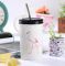 Склянка з трубочкою Рожевий Фламінго