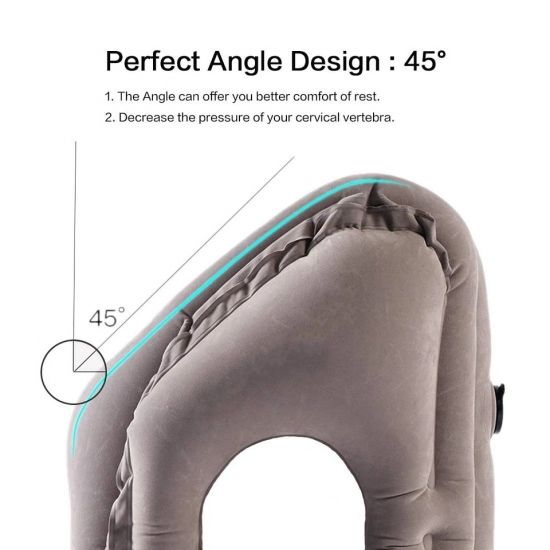 Подушка для подорожей у літак та авто Sleepy Cloud Travel Pillow Gray