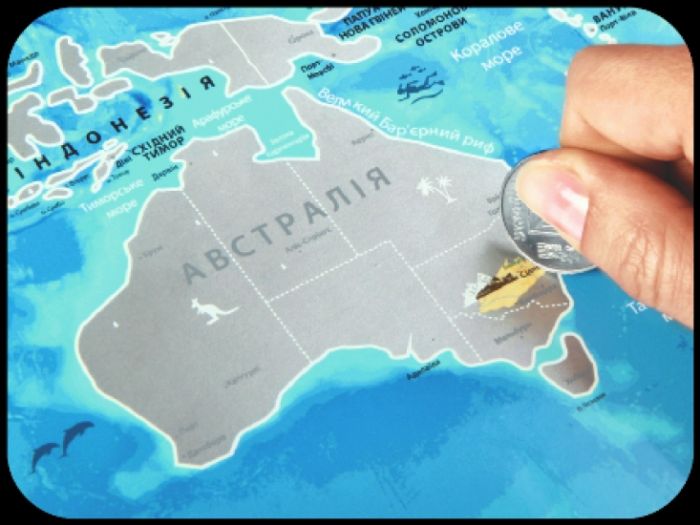 Скретч карта Discovery Maps World українською мовою