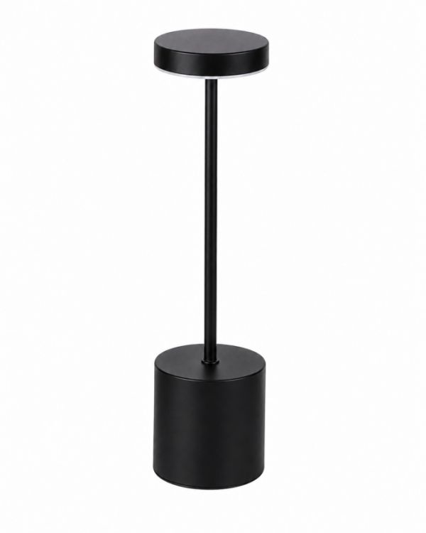 Аккумуляторная настольная LED-лампа с сенсорным управлением 34 см Black