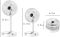 Складаний вентилятор аккумуляторний на ніжці Telescopic Folding Fan з USB зарядкою