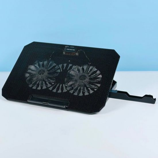 Підставка для ноутбука з охолодженням та утримувачем для телефону RGB light