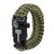 Браслет виживання 5 в 1 PARACORD (Alop) пряжка, що застібається, фіксує браслет на руці, що містить зазубрений міні-ніж свисток і кремінь з магнієм