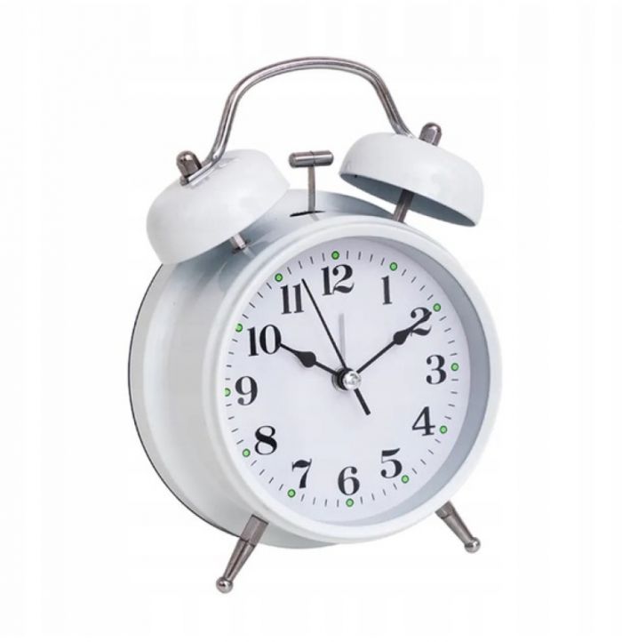 Будильник Alarm White 12 см