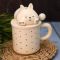 Кружка керамическая с крышкой и ложкой Bunny 400 мл 