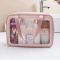 Прозора сумка-косметичка Washbag Medium Pink 26см