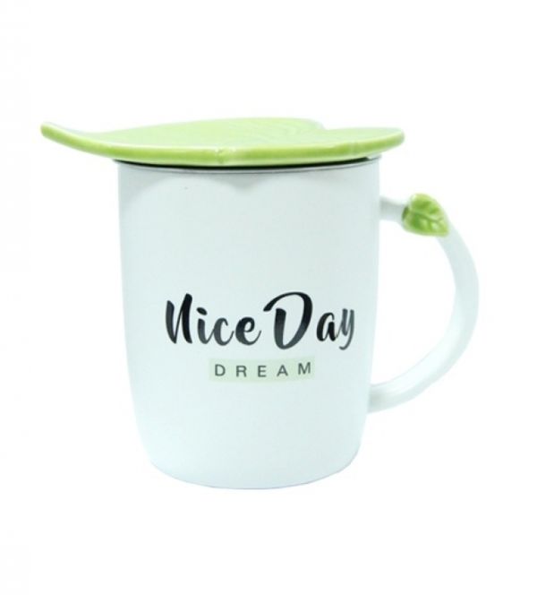 Чашка керамічна Зелений Листок Niсe Day Dream
