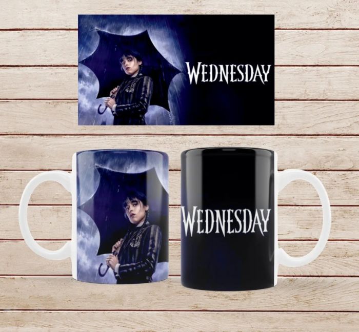 Чашказ принтом Венздей Wednesday