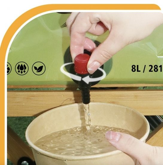 Складна похідна каністра для води 8 л з краном