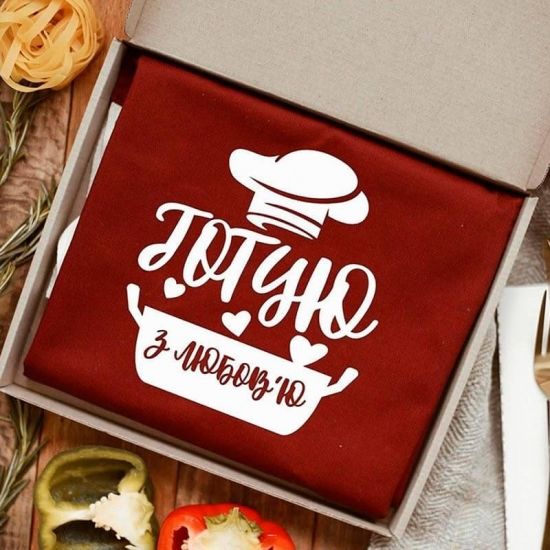 Фартух Готую з любов’ю (Бордо)