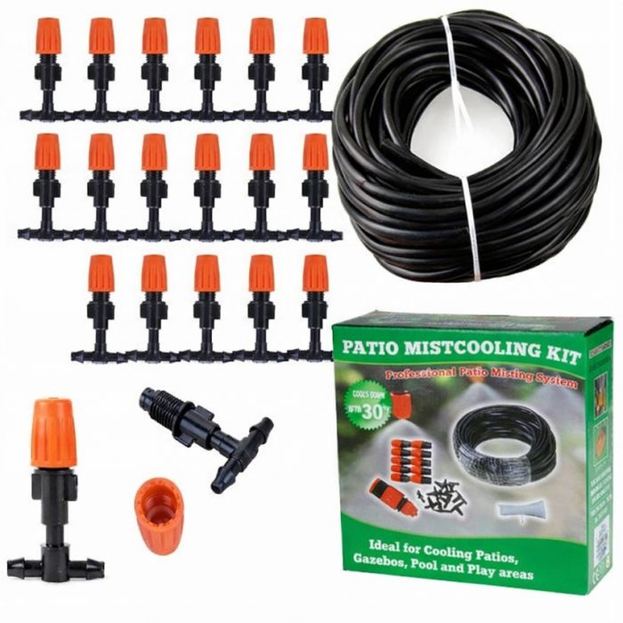 Душ розприскувач води для тераси і саду туман Patio Mist Cooling kit 15 метрів