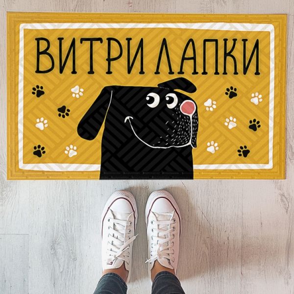 Дверний коврик Вітрі лапки Собака